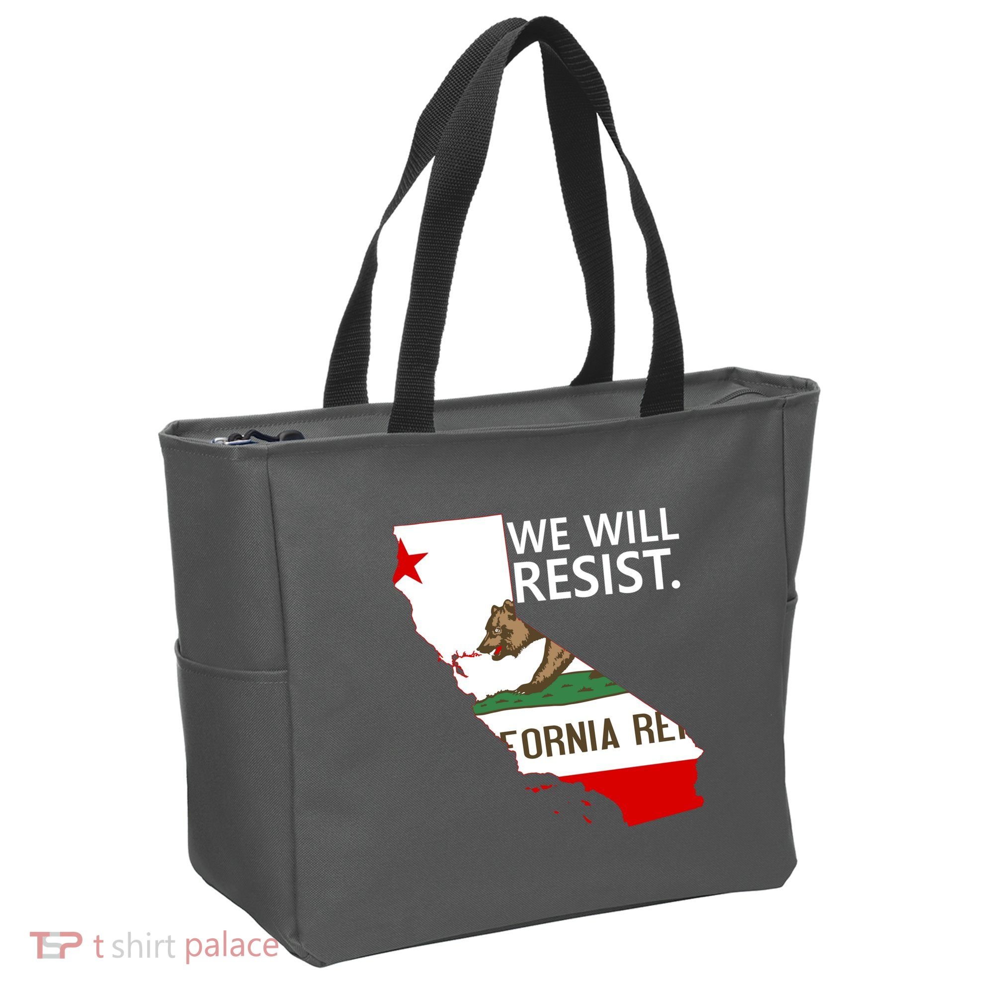 We Will Resist. California Flag Resistance Anti Trump Tote Bag