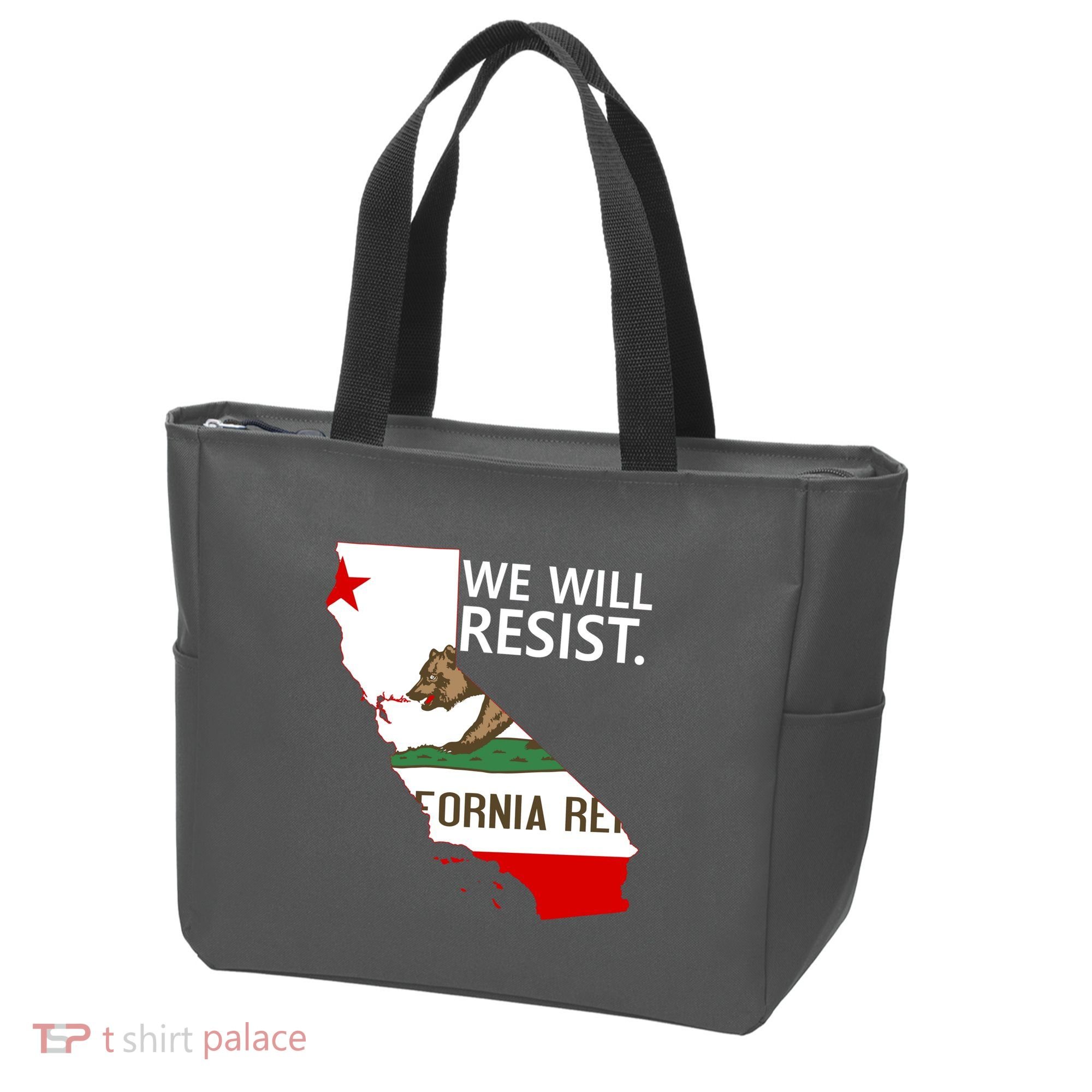 We Will Resist. California Flag Resistance Anti Trump Tote Bag