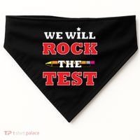 We Will Rock The Test USA-Made Doggie Bandana thumb 0