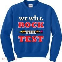 We Will Rock The Test Kids Sweatshirt thumb 0