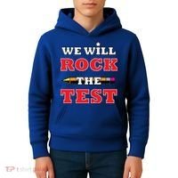 We Will Rock The Test Kids Hoodie thumb 4
