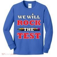 We Will Rock The Test Kids Long Sleeve Shirt thumb 0