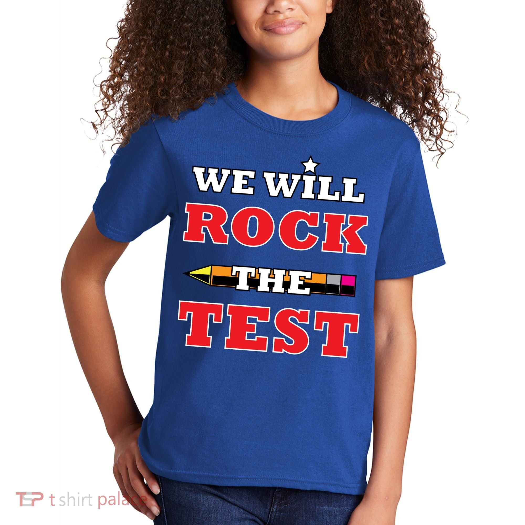 We Will Rock The Test Kids T-Shirt
