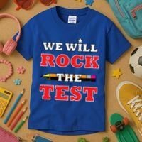 We Will Rock The Test Kids T-Shirt thumb 3