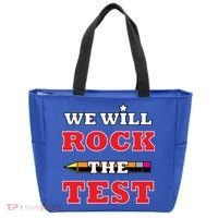We Will Rock The Test Tote Bag thumb 0