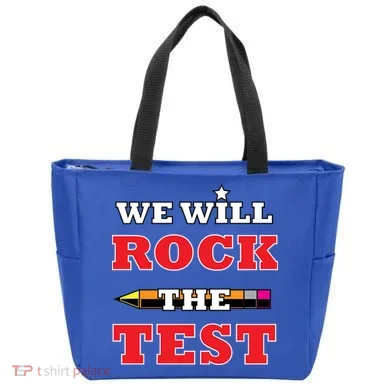 We Will Rock The Test Tote Bag
