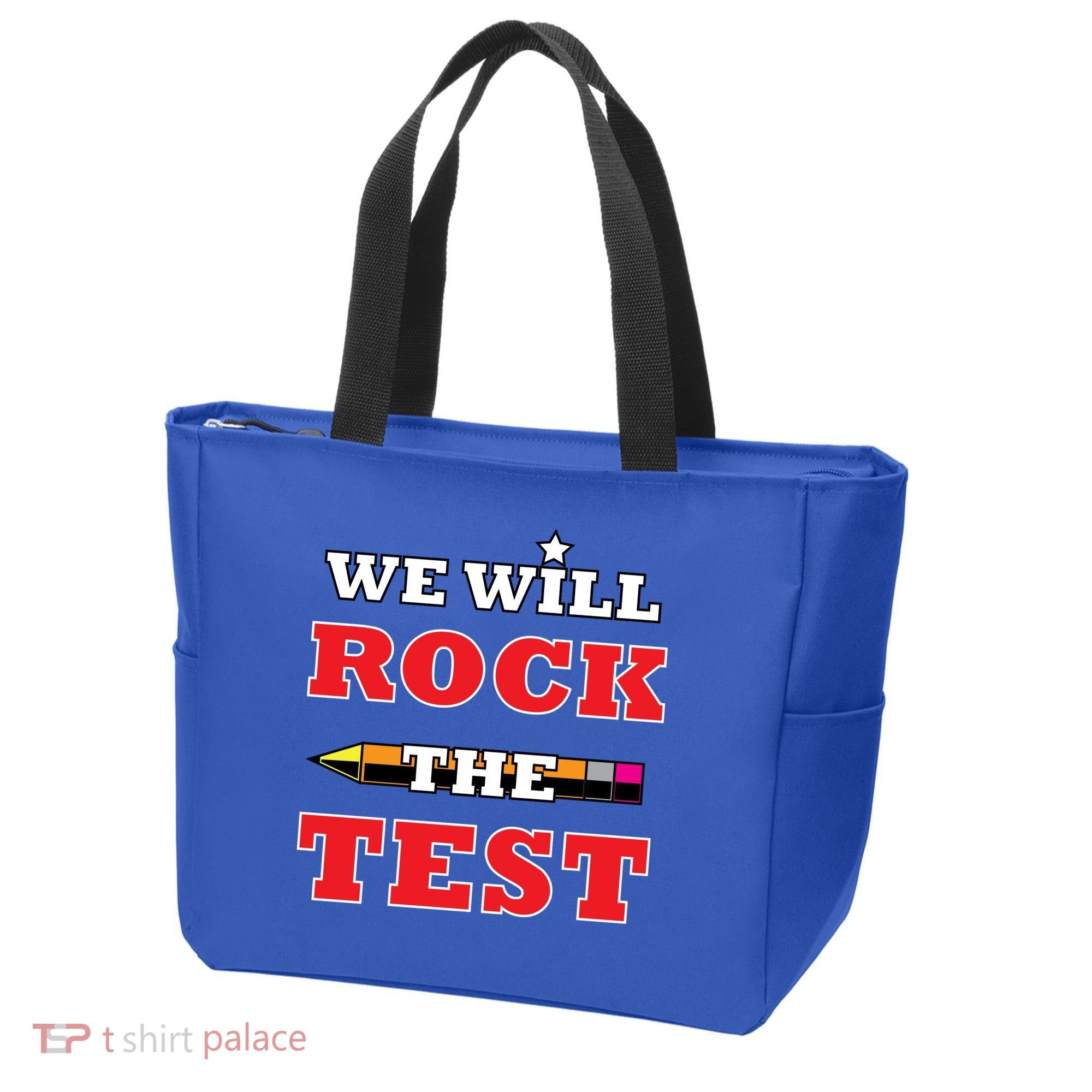 We Will Rock The Test Tote Bag