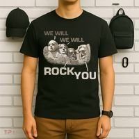 We Will Rock You Presidents Mt.Rushmore  T-Shirt thumb 6