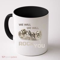We Will Rock You Presidents Mt.Rushmore  Coffee Mug thumb 0