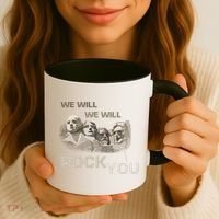 We Will Rock You Presidents Mt.Rushmore  Coffee Mug thumb 3