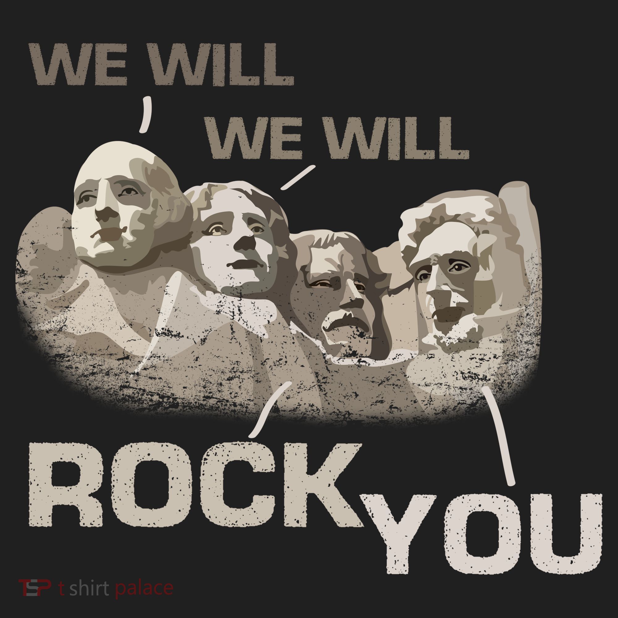 We Will Rock You Presidents Mt.Rushmore  Beanie