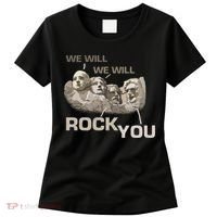 We Will Rock You Presidents Mt.Rushmore  Women's T-Shirt thumb 0