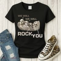 We Will Rock You Presidents Mt.Rushmore  Women's T-Shirt thumb 3