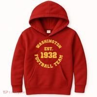 Washington Est. 1932 Football Team Kids Hoodie thumb 0