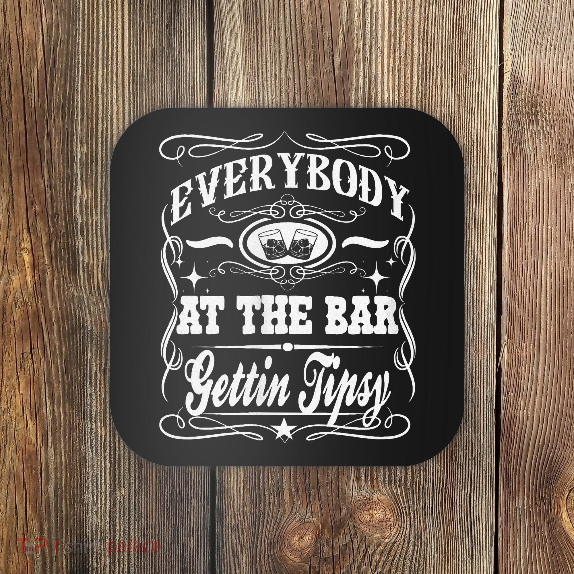 Women Everybody At The Bar Getting Tipsy Double Gift Coaster