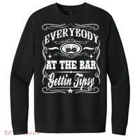 Women Everybody At The Bar Getting Tipsy Double Gift V.I.T. Fleece Crew Sweatshirt thumb 0