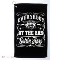 Women Everybody At The Bar Getting Tipsy Double Gift Golf Towel thumb 0