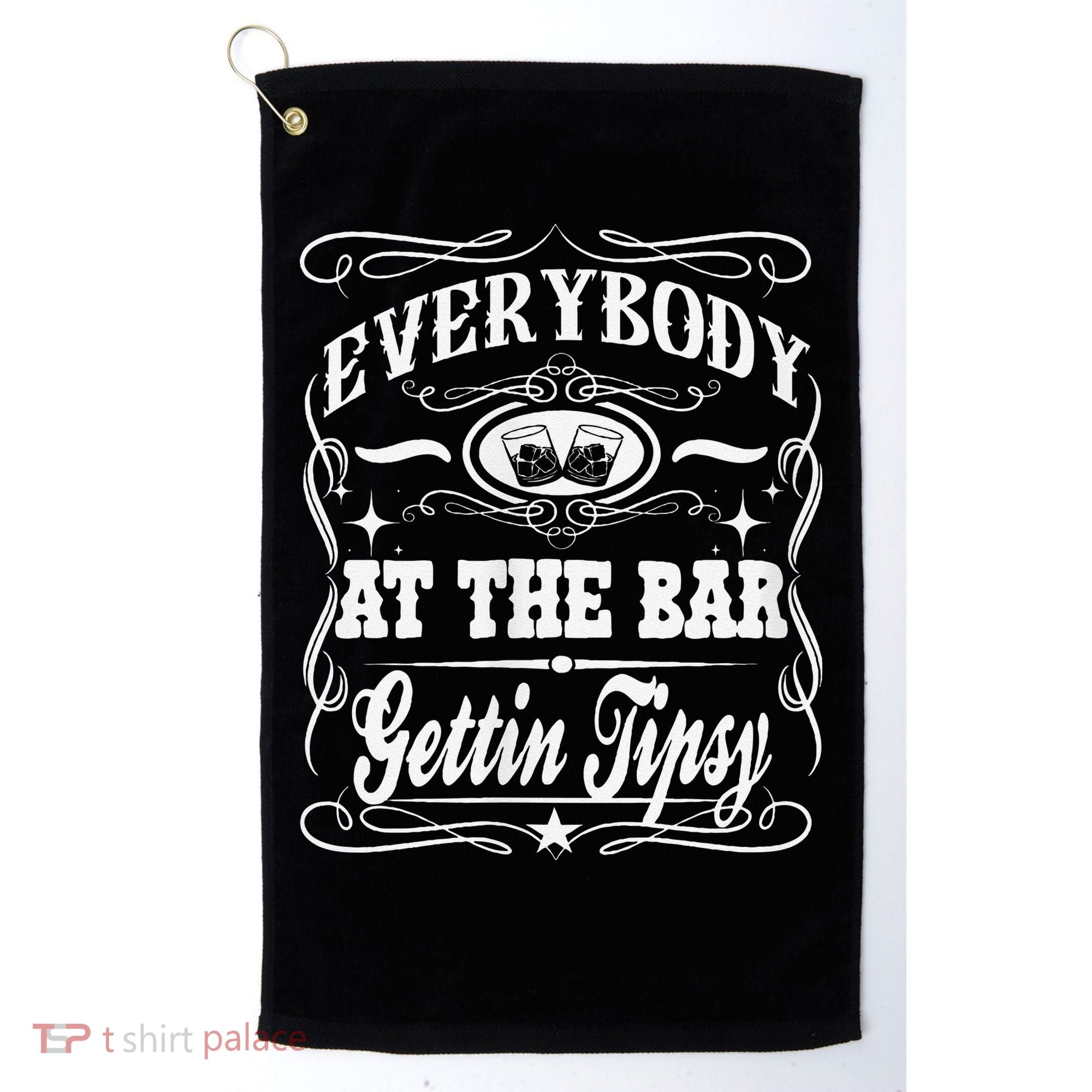 Women Everybody At The Bar Getting Tipsy Double Gift Golf Towel