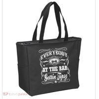 Women Everybody At The Bar Getting Tipsy Double Gift Tote Bag thumb 2