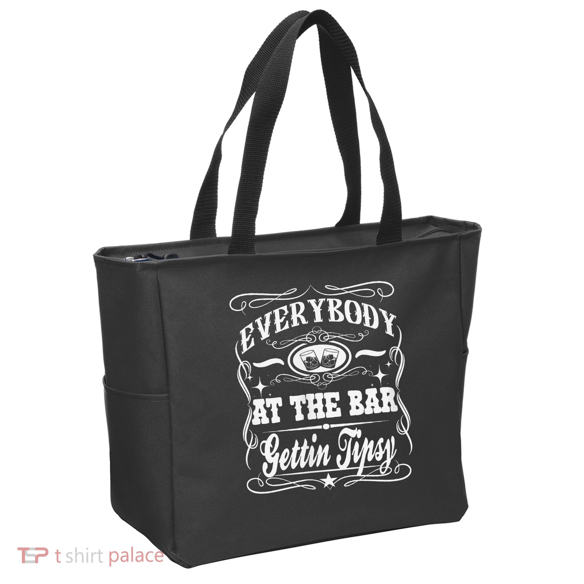 Women Everybody At The Bar Getting Tipsy Double Gift Tote Bag