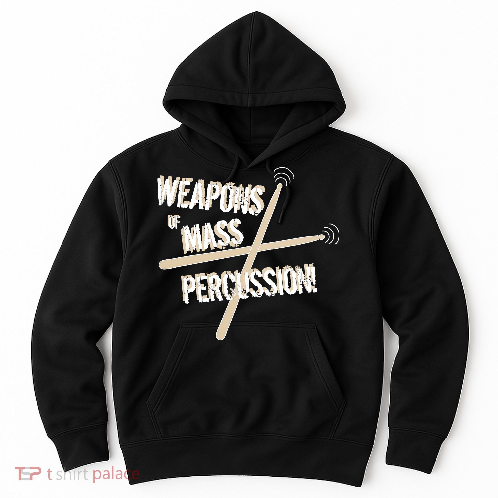 Weapons Of Mass Percussion Funny Drum Drummer Music Band  Hoodie