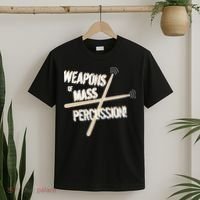 Weapons Of Mass Percussion Funny Drum Drummer Music Band  T-Shirt thumb 2