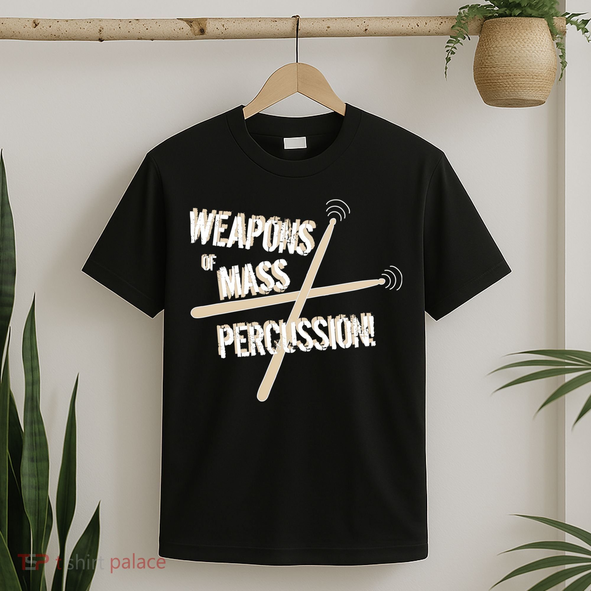 Weapons Of Mass Percussion Funny Drum Drummer Music Band  T-Shirt
