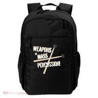 Weapons Of Mass Percussion Funny Drum Drummer Music Band  Backpack thumb 0
