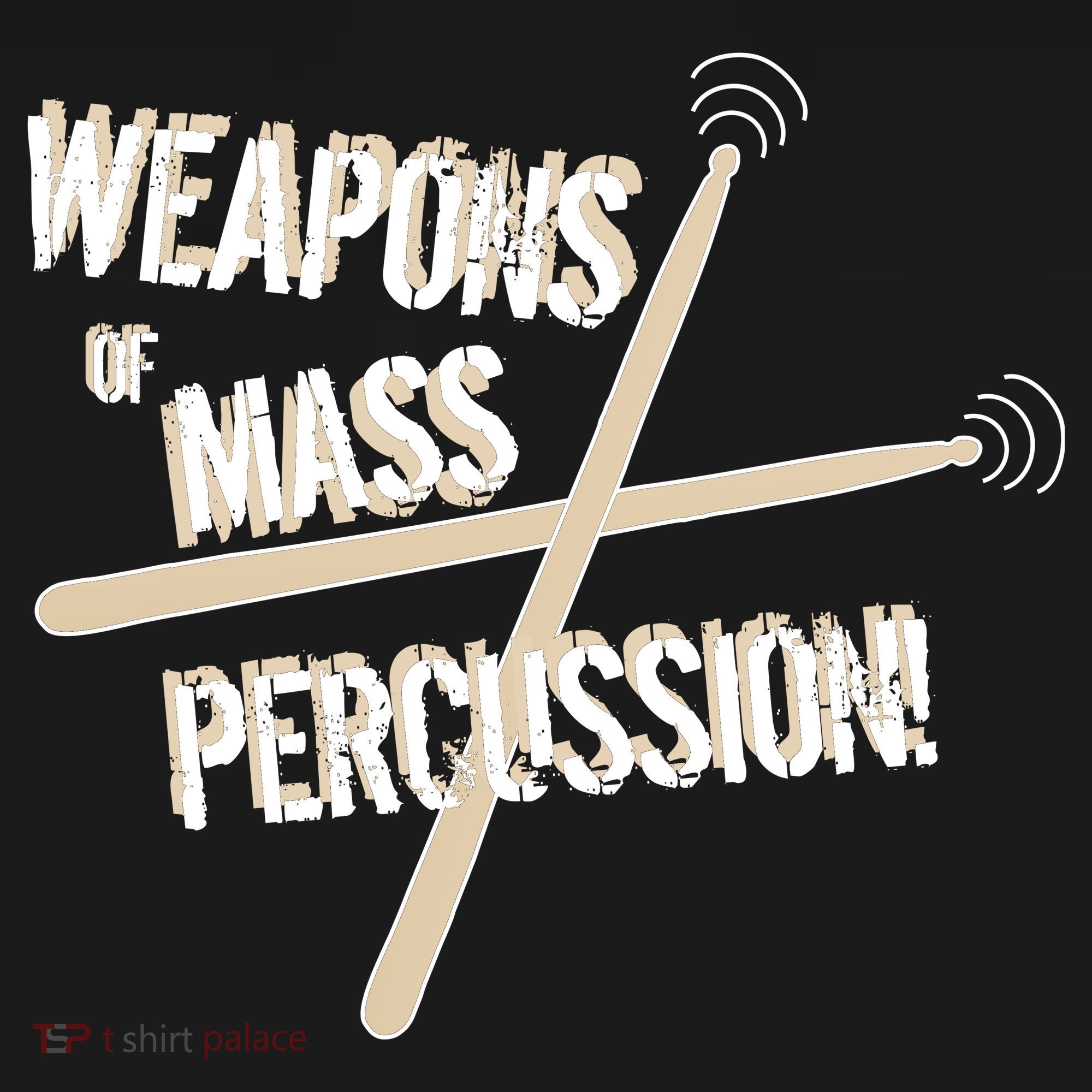 Weapons Of Mass Percussion Funny Drum Drummer Music Band  Coaster