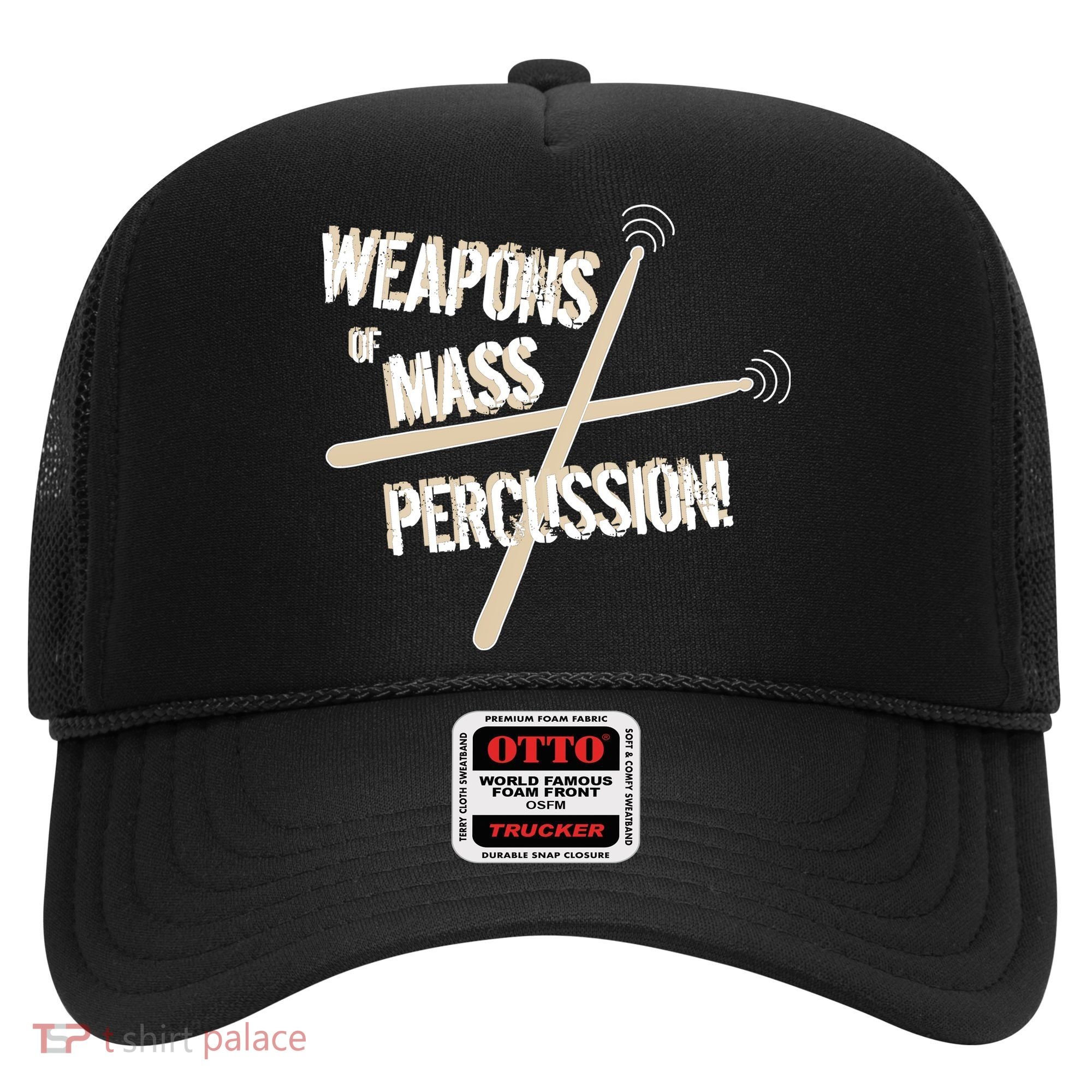 Weapons Of Mass Percussion Funny Drum Drummer Music Band  Hat