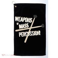 Weapons Of Mass Percussion Funny Drum Drummer Music Band  Golf Towel thumb 0