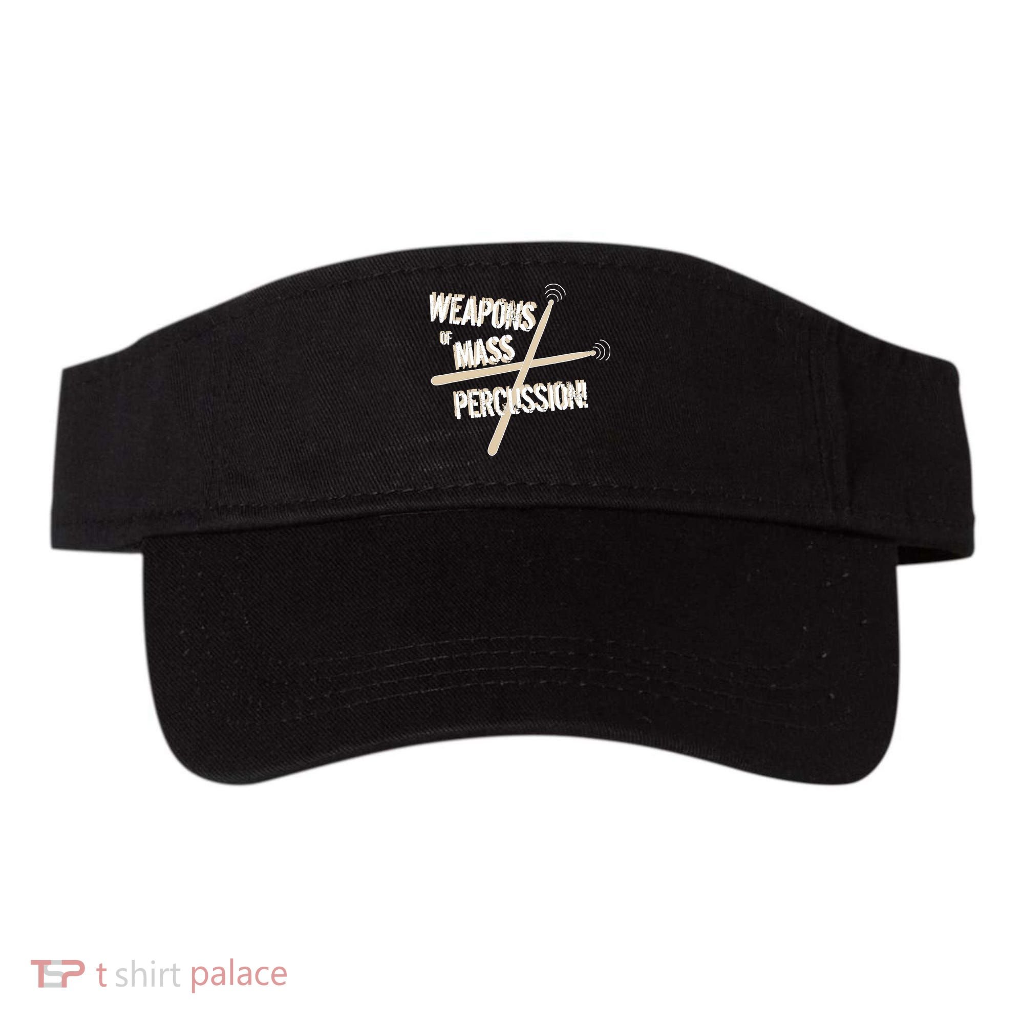 Weapons Of Mass Percussion Funny Drum Drummer Music Band  Visor