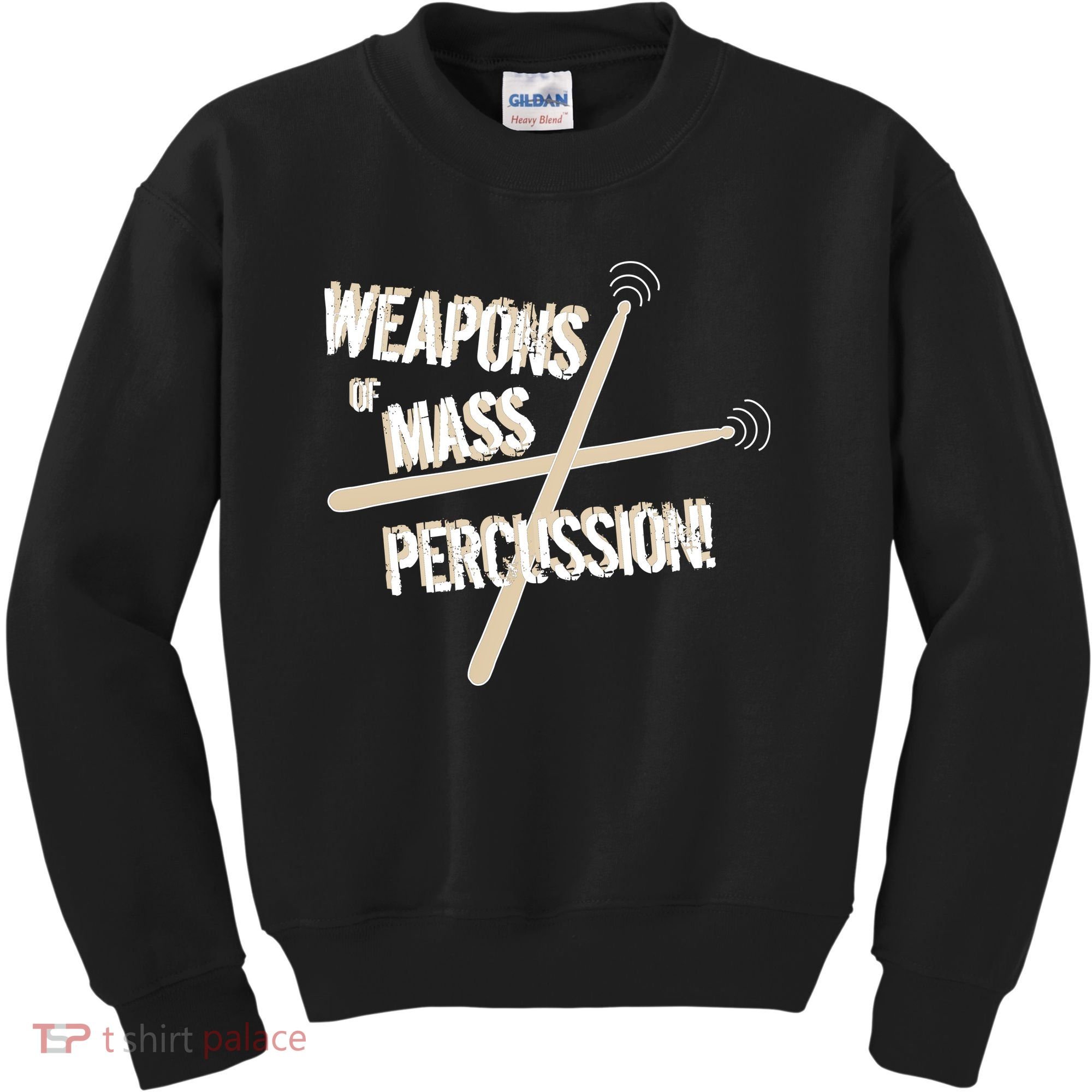 Weapons Of Mass Percussion Funny Drum Drummer Music Band  Kids Sweatshirt