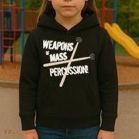 Weapons Of Mass Percussion Funny Drum Drummer Music Band  Kids Hoodie thumb 3