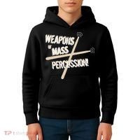 Weapons Of Mass Percussion Funny Drum Drummer Music Band  Kids Hoodie thumb 4