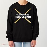 Weapons of Mass Percussion Funny Drummer Women's Sweatshirt thumb 0