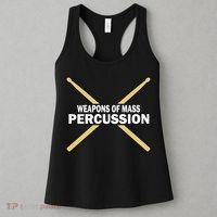 Weapons of Mass Percussion Funny Drummer Women's Tank Top thumb 3