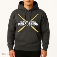 Weapons of Mass Percussion Funny Drummer Hoodie thumb 2