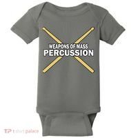 Weapons of Mass Percussion Funny Drummer Baby Bodysuit thumb 0