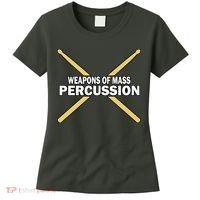 Weapons of Mass Percussion Funny Drummer Women's T-Shirt thumb 0