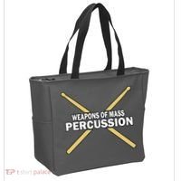 Weapons of Mass Percussion Funny Drummer Tote Bag thumb 2