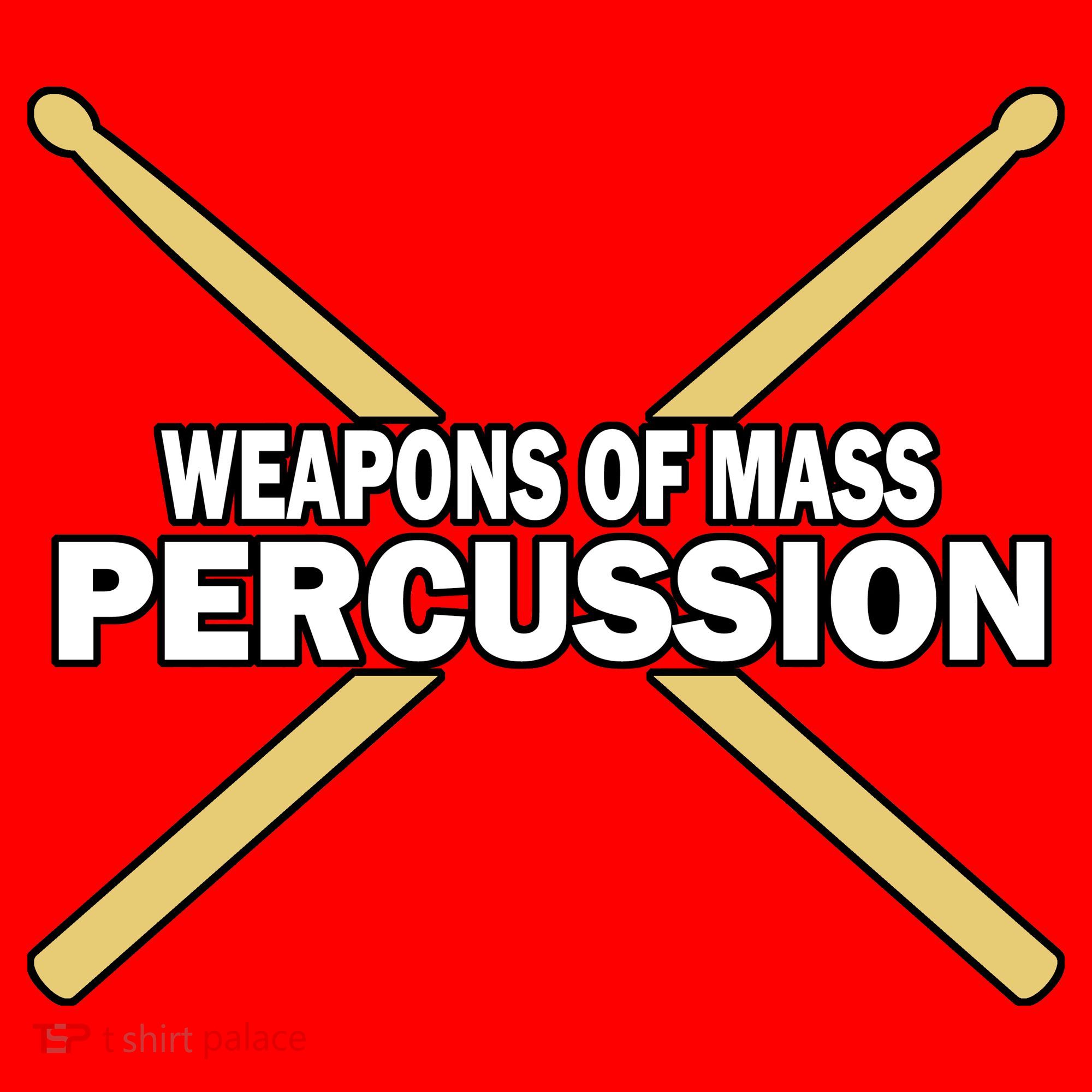 Weapons of Mass Percussion Funny Drummer Santa Hat