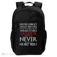 Wear It Like Armour Quote Backpack thumb 0