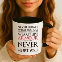 Wear It Like Armour Quote Coffee Mug thumb 3