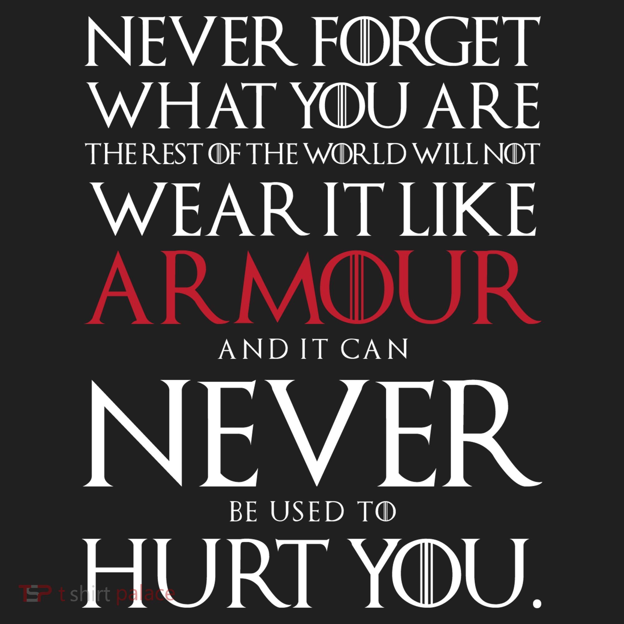 Wear It Like Armour Quote Tumbler