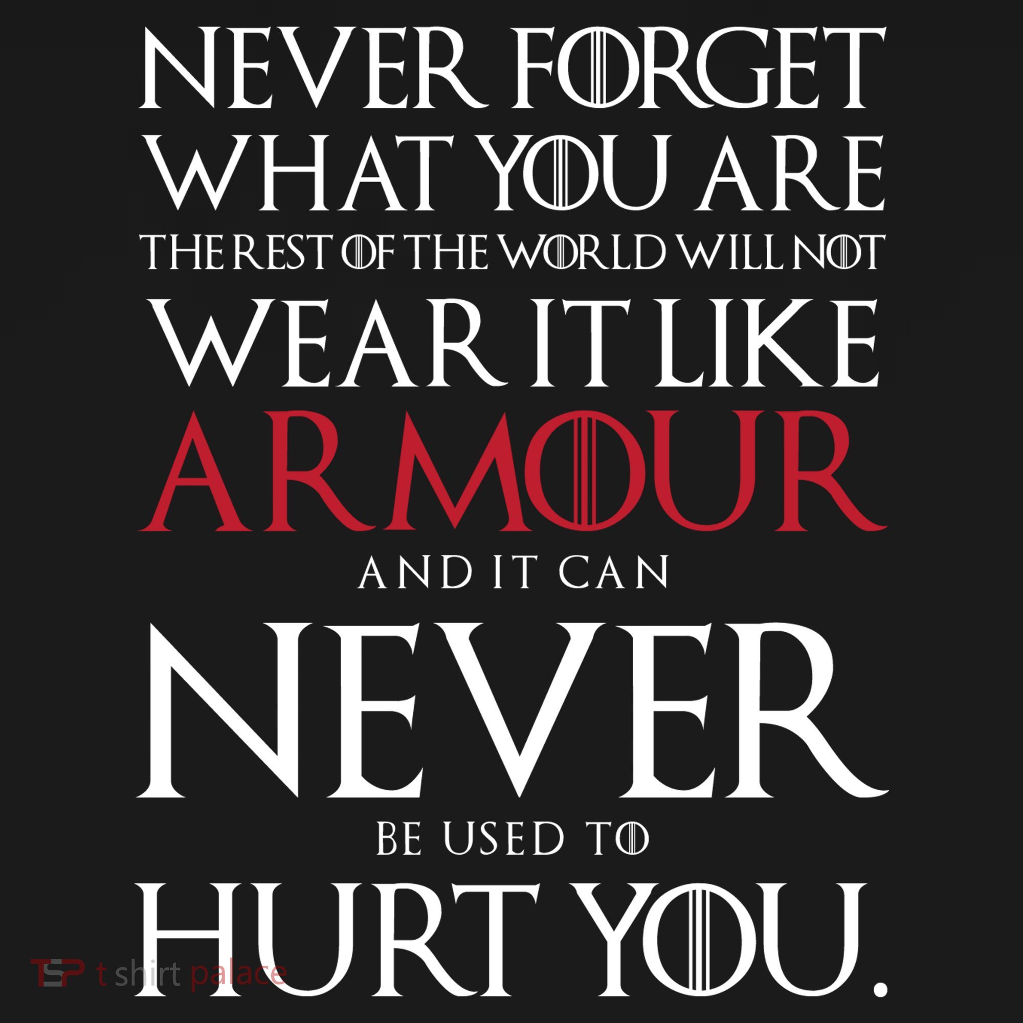 Wear It Like Armour Quote Ornament
