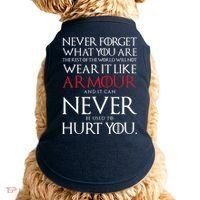 Wear It Like Armour Quote Doggie Tank thumb 0