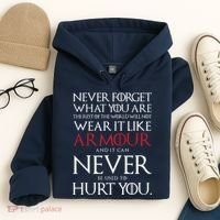 Wear It Like Armour Quote Hoodie thumb 4