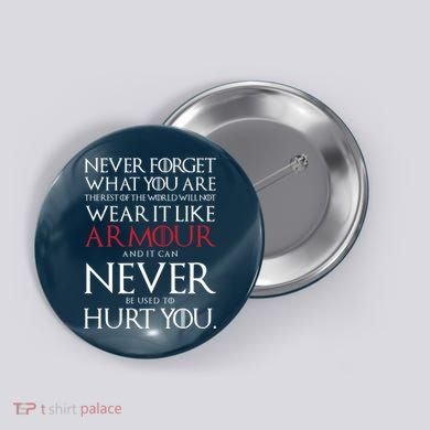 Wear It Like Armour Quote Button