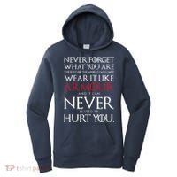 Wear It Like Armour Quote Women's Hoodie thumb 0